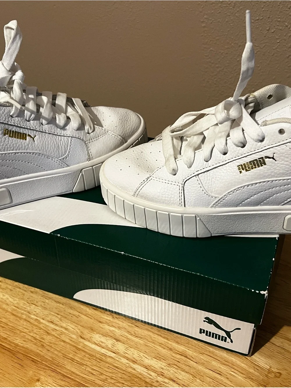 Puma White Women's Athletic Platform Sneakers